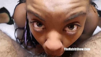 Preview 2 of Very First Time Bigcock - thick newbie swallows some dick tight pussy shorty