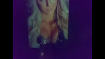 Preview 2 of Silky Chinese Hairjob - Cum on cleavage of wwe Charloett