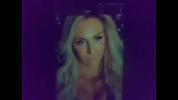 Preview 1 of Silky Chinese Hairjob - Cum on cleavage of wwe Charloett