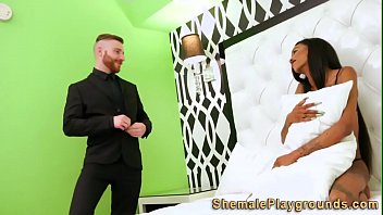 Preview 1 of Two Sisters Sisters Share A Dick - Black shemale banging raw