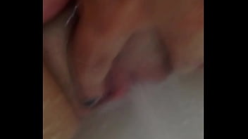 Preview 2 of Lesbian Jenna Big Clit - Bathtub fun
