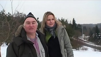 Preview 3 of Ome Porn - Drinking cum is good on the snow