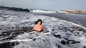 Preview 4 of Senisex Com - Dick in Mouth.. StepMom is Shocked. StepMom asks her StepSon to have a Nude Beach PhotoSession.