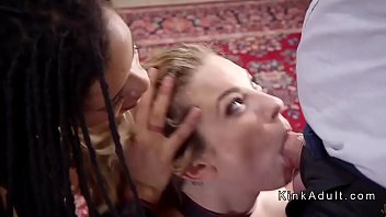 Preview 2 of Boss Force For Sex - Interracial threesome anal bdsm sex