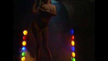 Preview 2 of Bushra Ansari Sex - Pretty blonde  babe dances,  takes off her clothings and masturbates on the dance floor of night club