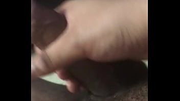 Preview 3 of Ebony Sucking Clit - Jerking my cock