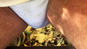 Preview 1 of Parking Wank - Pissing outside