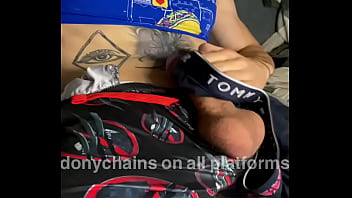 Preview 2 of Wet Orgasm While Fucking - This is what Dripping Wet Dick Sounds like when I Rub it with Wet Underwear to Orgasm