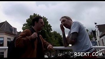 Preview 4 of Oldman Sumllgirl Sex - Concupiscent old stud gets it on in the amsterdam redlight district