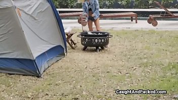 Preview 1 of M Uruku - Backyard camping leads to blowing a stranger