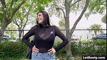 Preview 1 of Sarayu Mohan Show Boobs - Big ass brunette Selene Sinclair gets fucked for money