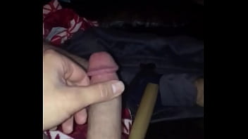 Preview 1 of 10 Eyers Old Gril Xxx - Playing with myself with mini bat and shooting a big creamy load all over myself
