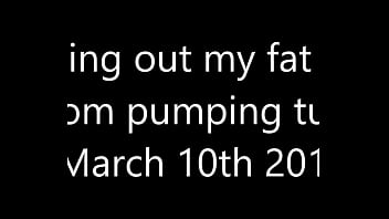 Preview 1 of Stiletto Interview - pulling out my fat cock from pumping tube