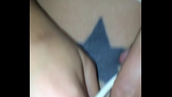 Preview 4 of Geil Hand Pratice - Hot wife plays with her extremely wet,  creamy pussy as I lick and suck her juices out of her and play with long strings of her cum before she makes me eat it all and clean her pussy.