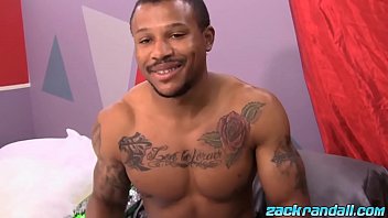Preview 1 of Amateur Poop On Cock - Black stud with tattoos solo wanking his stiff pole