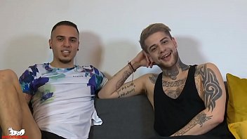 Preview 1 of Arabian Teeny - Mickey drops to his knees and nuzzles at Leo&#039_s bulge