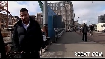 Preview 1 of Men Teen With Stepmom - Horny old fellow takes a tour in amsterdam&#039_s redlight district
