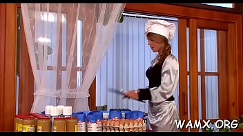 Preview 1 of Massage Cute Teen With Big Boob - Alluring lezzie babes enjoying food porn xxx delight