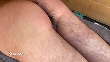 Preview 1 of Big Boty Sex - Sexy daddy fucks and breeds my hairy hole in his personal sauna. PART 1