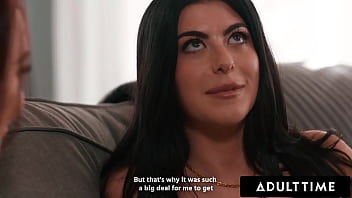 Preview 1 of Sexy Vedios Full Hd - ADULT TIME - Repressed Lesbian Gal Ritchie Can&#039_t Resist Worshipping T-Girl Bestie Emma Rose