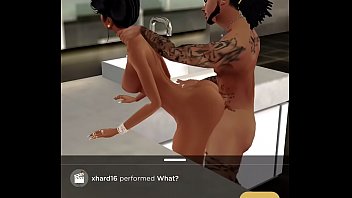 Preview 2 of African Prostitudes - IMVU @Alexx418 first time suck and fuck