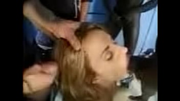 Preview 2 of Throat Bulge Asian - short Inari Vachs cum on hair compilation