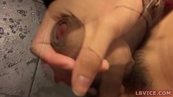 Preview 2 of Jepang Mom Step Son - Ladyboy Ammee Strokes and Pissed On