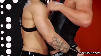 Preview 1 of Beach Tahiti - Tattooed Gay Guys Enjoy Slamming