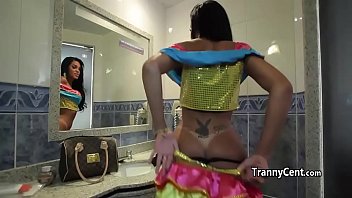 Preview 1 of Gazeebo - Shemale beauty bangs guys ass hole