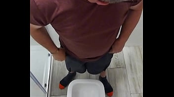 Preview 1 of Boys And Mom Seduction - Spy cam,  toilet masturbation.