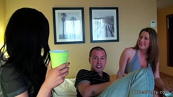 Preview 1 of Teens Shaking Orgams - Huge tits babes riding cocks at party