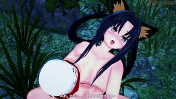 Preview 1 of Movie Jeo - Teacher Rossweisse kimono blowjob | HSDXD NTR madness E9 | Full Movie on Sheer &amp_ PTRN: Fantasyking3