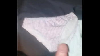 Preview 2 of Oil Movies - Jerking off in my step mom&#039_s panties