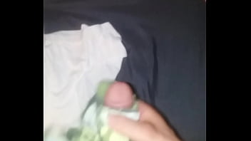 Preview 3 of Oil Movies - Jerking off in my step mom&#039_s panties