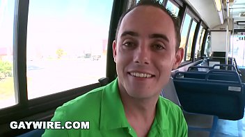 Preview 1 of Nasty Natali - GAYWIRE - Straight Guy Gets Turned Out Aboard The Project City Bus