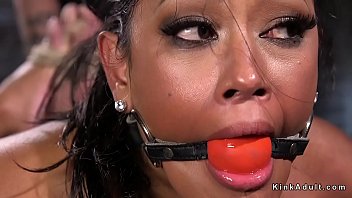 Preview 3 of Hq Porn Sauna Karimi Iyi Siktim - Hogtied gagged brunette drooling