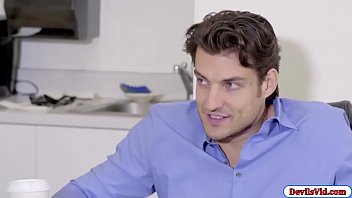 Preview 1 of Mom And Son Xxx Show Dad - Alura fucks office mate after a blowjob