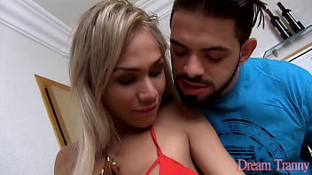 Preview 1 of Diaries Sex Scene - Hot Blonde Tranny Gaby Abelha Is a Real Cock Sucking Expert