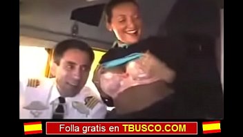 Preview 4 of Cougar Masturbating Fuck Movie - La azafata ninfomana TCP en avion
