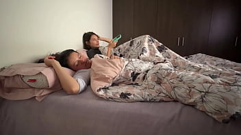 Preview 1 of Diaper Trans - My best friend is feeling sad and we snuggle in her husband&#039_s bed together