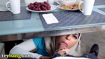 Preview 2 of Cum In Omuth - Mia Khalifa &amp_ Stepmom Juliana Vega Fuck Sean Lawless (smv13606)