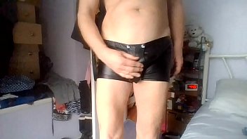 Preview 1 of Call Xbro - STROKING COCK IN LEATHER PANTS &ldquo_ PLEASECOULD YOU COMMENT ON MY VIDEO&rdquo_