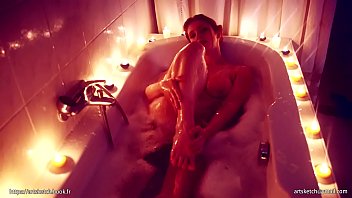 Preview 2 of Sexe Maroc - Alixia busch video take a sexy hot bath,  red hair and sexy body,  with big boobs.