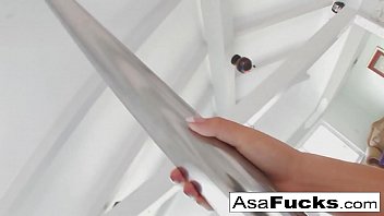 Preview 1 of Urdo Xxc - Aaliyah Love interviews Abigail Mac then watches her masturbate