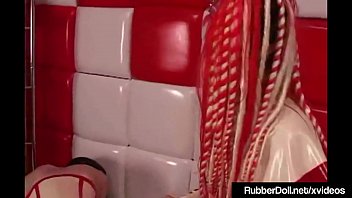 Preview 3 of Invation Sex - Latex Babe Rubber Doll a. Succubus With Dental Sex Tools