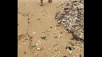 Preview 3 of Trek Anal - Sexy Asian Wife with Big Tits Nude on Beach