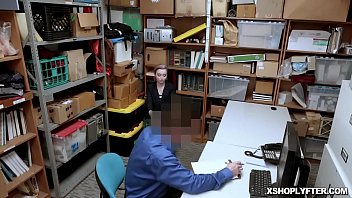 Preview 1 of Guy Locker Room Spycam - Shoplyfter Lexi Lore giving a blowjob