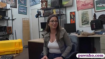 Preview 1 of Docotr Clinic Mom Handjob - Slut with glasses fucked by pawnshop man in the office