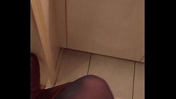 Preview 2 of Dont Woke Me - Ripped Stockings Cum on Boots