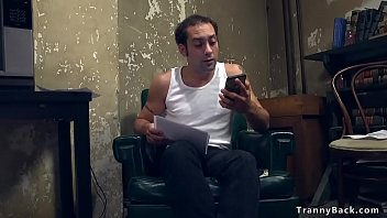 Preview 1 of Sax In Jim - Tranny in stockings anal fucks guy